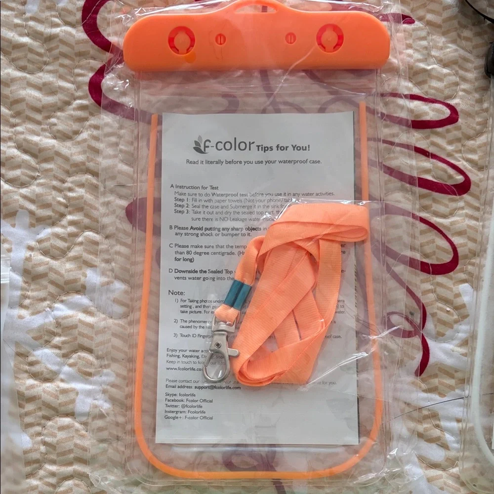 Set of 3 Waterproof Pouches for Phone and Valuables
